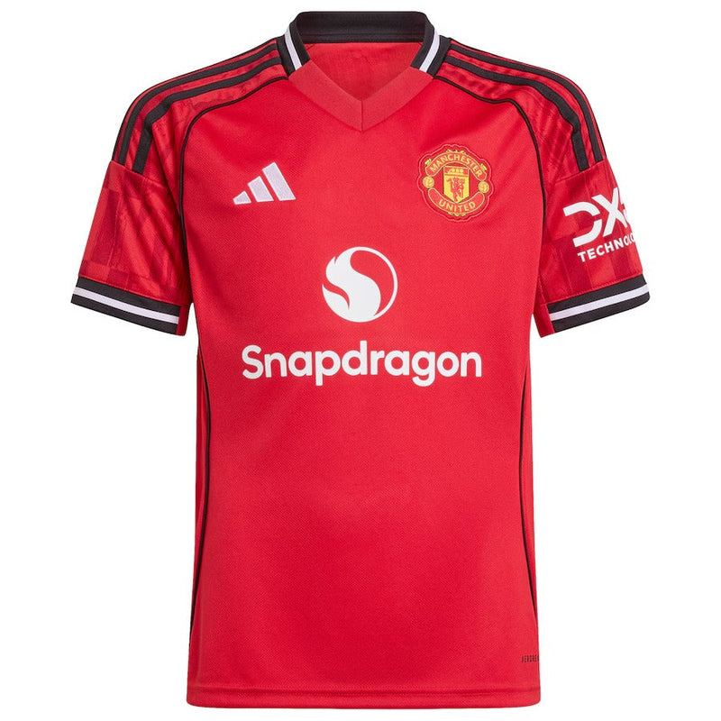 Bruno Fernandes Manchester United adidas Youth Home 2025/26 Player Jersey - Red