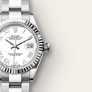 Lady-Datejust – 28 mm Grey Rolesor | Elegant Oystersteel & 18 ct White Gold Timepiece