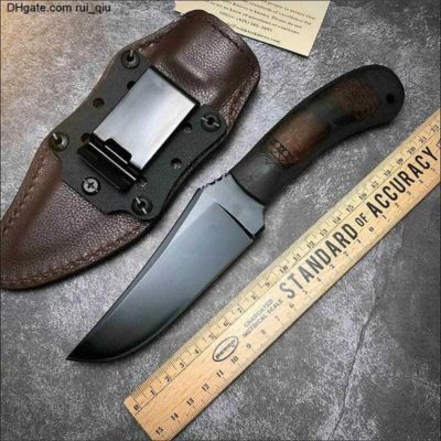 Hunt Knives™ Hunter fixed Pro knife stone wash blac For outdoor hunting knife