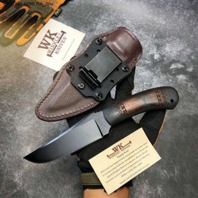 Hunt Knives™ Hunter fixed Pro knife stone wash blac For outdoor hunting knife