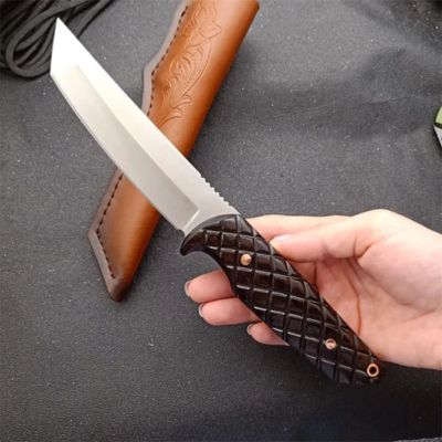 Special Offfer Survival Straight Satin Tano For outdoor hunting knife - Hunt Knives