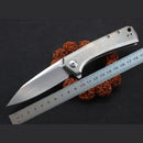 0808 Flipper Folding D2 Satin Finish For outdoor hunting