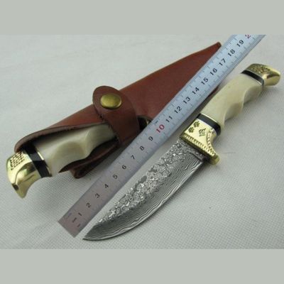 Promotion Damascus straight knife For outdoor hunting knife - Hunt Knives™