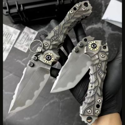 MBB T1 Strong Folding Knife Z-wear Titanium for outdoor hunting knife - Hunt Knives™