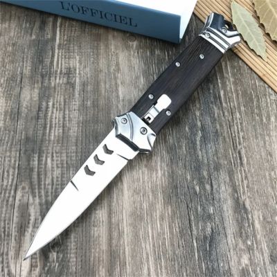 Black/Brown Wood Handle Cold Steel for outdoor hunting