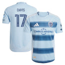 Jake Davis Sporting Kansas City adidas 2025 One KC Player Jersey - Light Blue