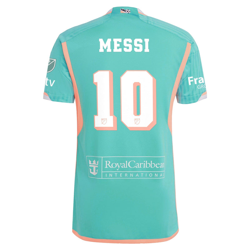 Lionel Messi Inter Miami CF adidas 2024 Archive  Jersey - Aqua