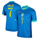 Vini Jr. Brazil National Team Nike 2024 Away Jersey - Blue