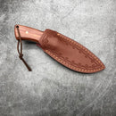 Handmade  D2  With Leather Sheath for Camping Outdoor Hunting