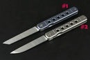 EDC Pocket Folding D2 Satin Tanto for Hunting outdoor -
