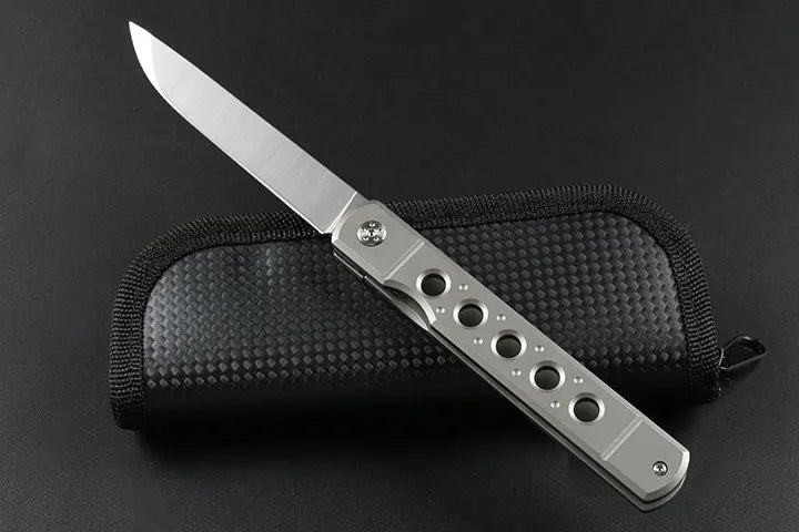 EDC Pocket Folding Knife D2 Satin Tanto for Hunting outdoor knives