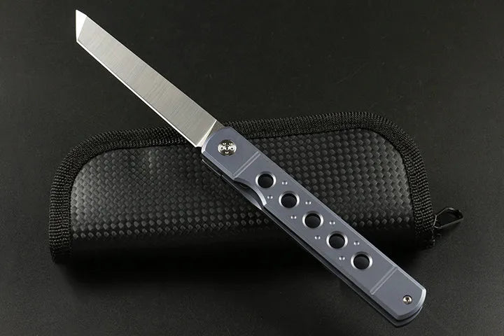 EDC Pocket Folding Knife D2 Satin Tanto for Hunting outdoor knives