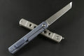 EDC Pocket Folding Knife D2 Satin Tanto for Hunting outdoor knives