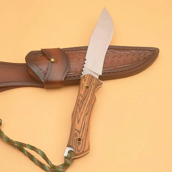 Hunt Knives™ Full Tang Wenge Handle For outdoor hunting knife